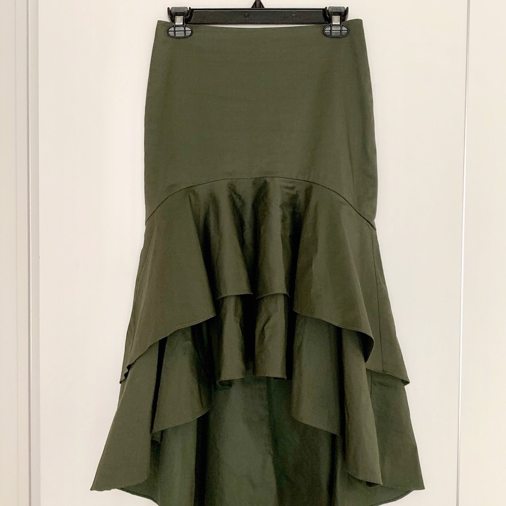 Scripted Toered Ruffle Mini Skirt - Picture 2 of 2
